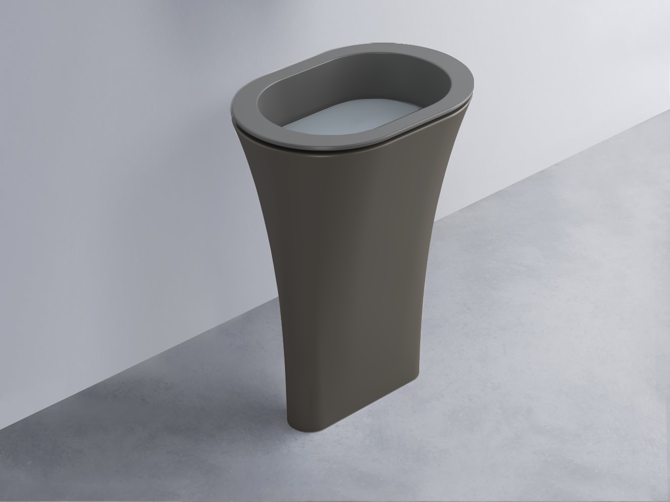 AMLA65-CM+AMPILO-BR+AMCOLO-FN Раковина Amedeo Ovale отдельностоящая cielo Enjoy + Amedeo Ceramica Cielo