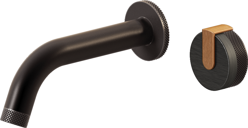 E-11535-R1BOX-L1BRG-GM Настенный прогрессивный смеситель скрытого монтажа для раковины GRAFF MOD+