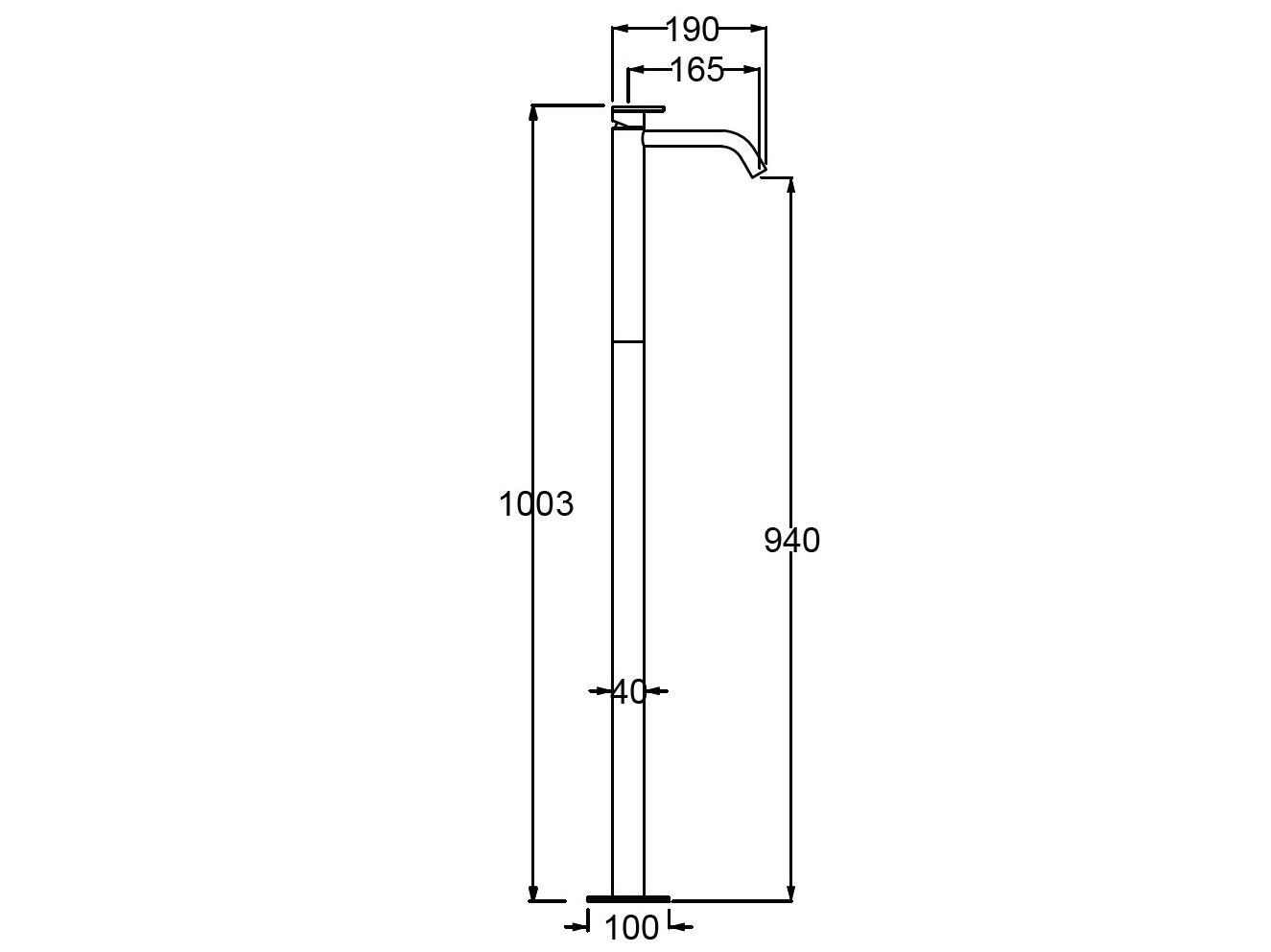 Однорычажный смеситель для раковины с одним отверстием QD Magistro Lab Smile ARCH-00150927 - Вид №4