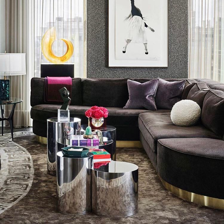 Низкий металлический журнальный столик GASPARE ASARO геометрия ARCH-00033137 - Вид №2