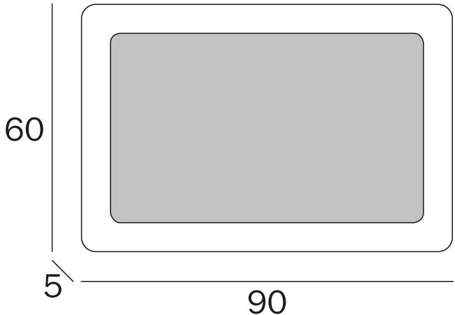 INDA® Прямоугольное настенное зеркало для ванной sun-id-1423209 - Вид №2
