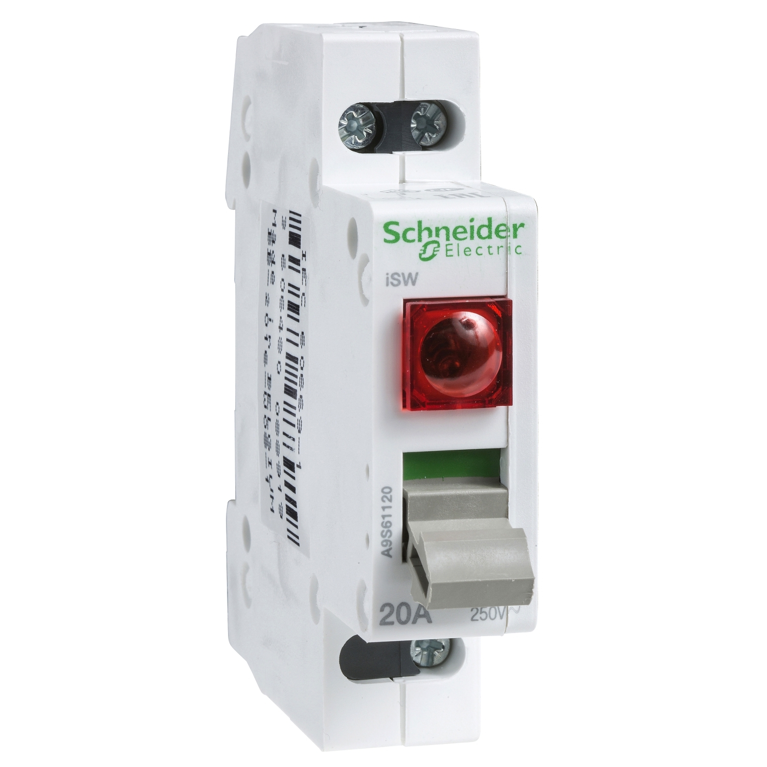 A9S61120 ВЫКЛЮЧАТЕЛЬ НАГРУЗКИ С ИНДИКАТОРОМ iSW 1П 20A КРАС Schneider Electric Acti 9 