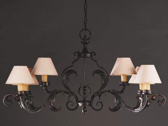 Железная люстра OFFICINACIANI Foglie Forgiate ARCH-00111155