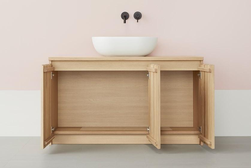 sanwacompany Тумба под умывальник из массива дерева с дверцами sun-id-1398379 - Вид №2