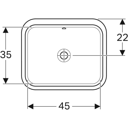 500.762.01.2 Раковина под столешницу Geberit VariForm прямоугольной формы Geberit  - Вид №11