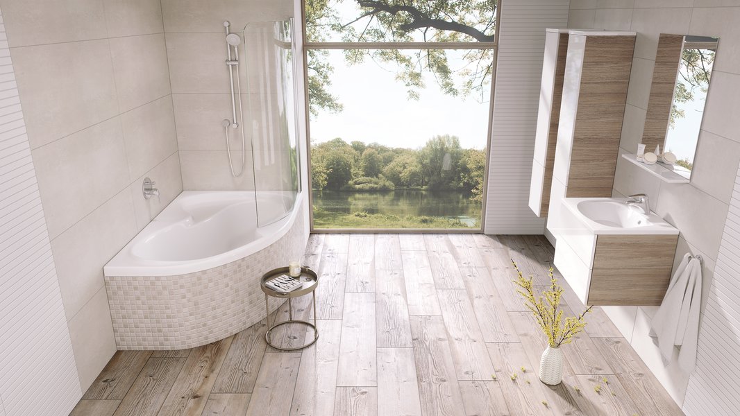 Тумба под умывальник SD 760 ROSA II береза/белая Ravak X000001294 - Вид №3