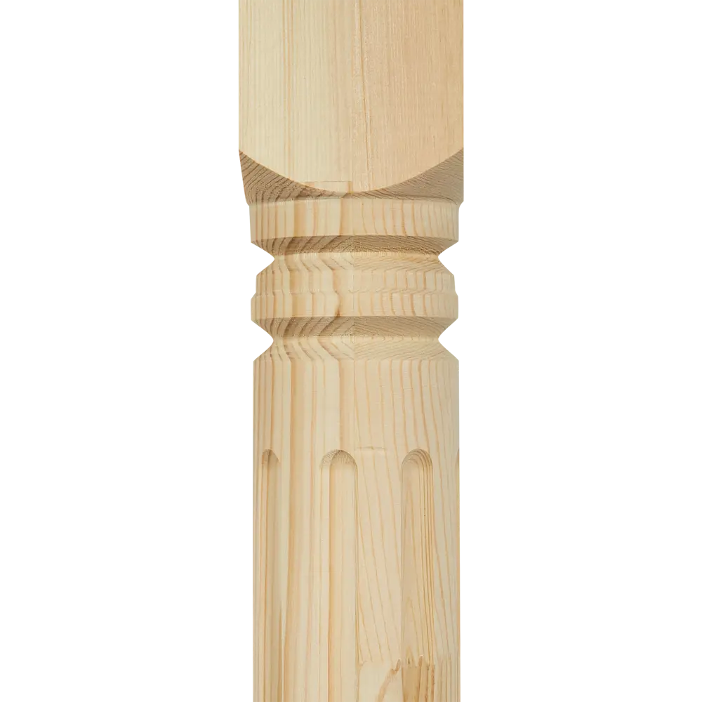 Столб цельный точеный хвоя сорт Экстра 1178x90x90 мм Santreyd Римский STLM-2039765 - Вид №2