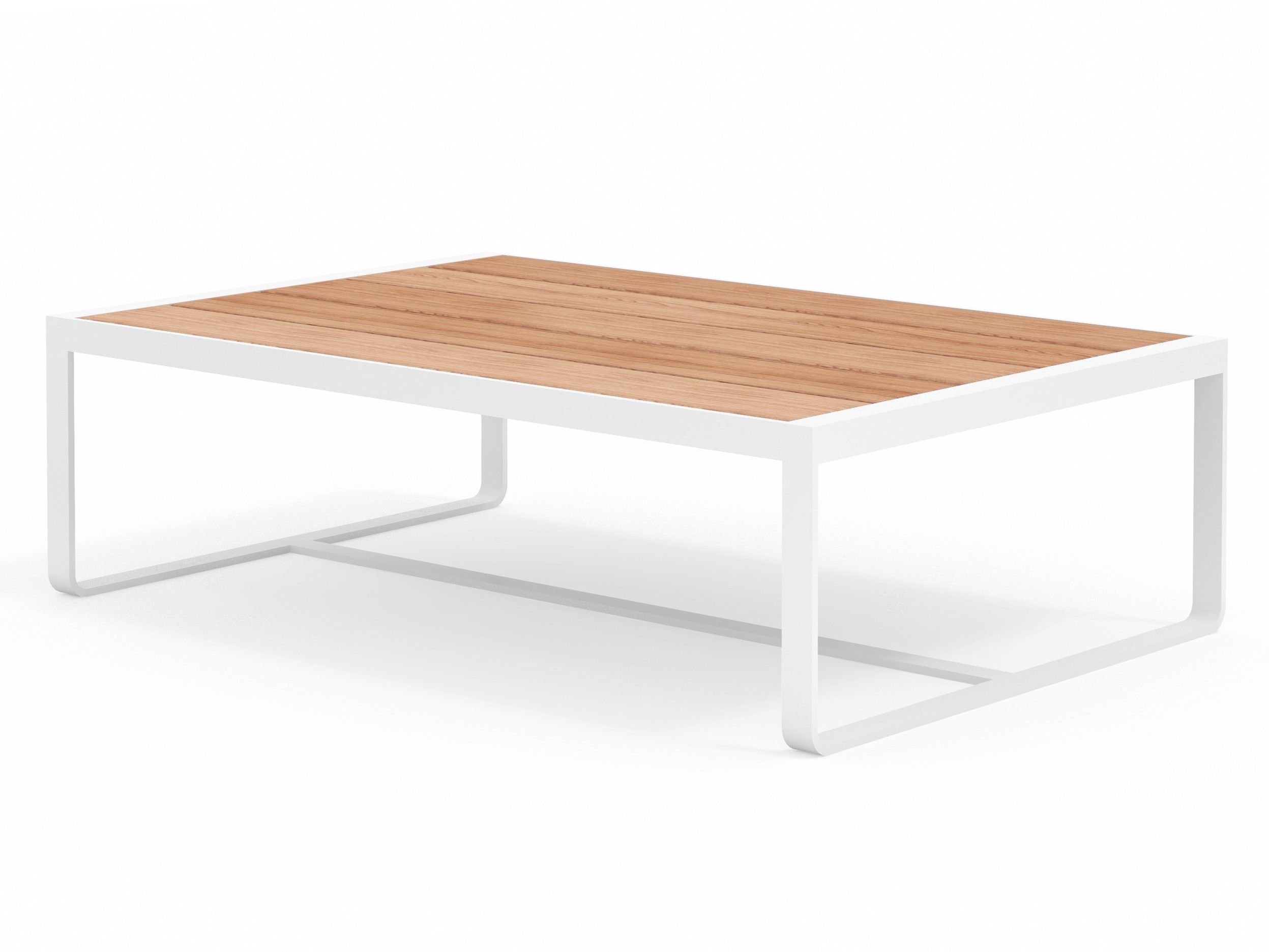 Низкий алюминиевый журнальный столик и iroko Bivaq сидеть ARCH-00049239 - Вид №1