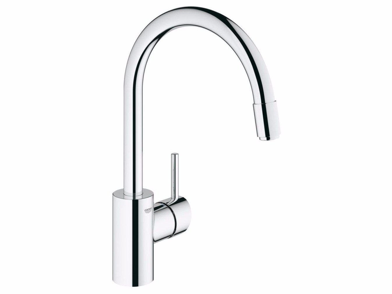 Смеситель для кухни с одним отверстием и поворотным изливом Grohe концепция ARCH-00149188