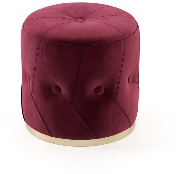 Domkapa Круглый бархатный пуф  Dkh12  - Вид №3