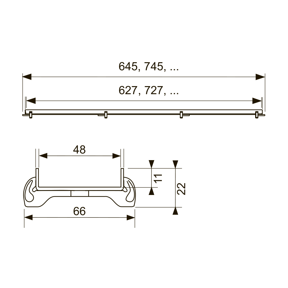 600770 Декоративные панели прямые Tece TECEdrainline - Вид №1