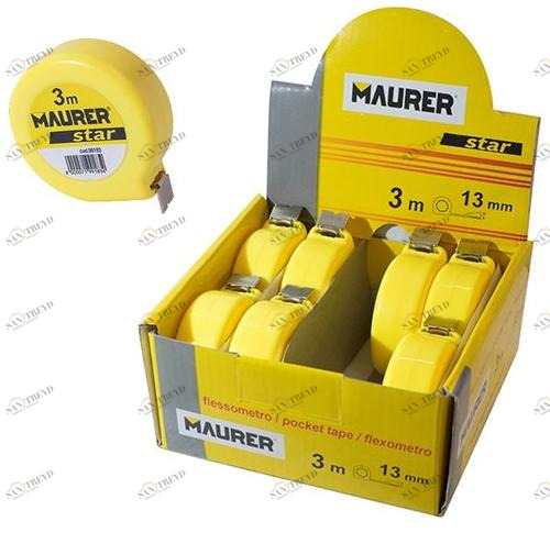 MAURER Рулетка с футляром из абс sun-id-1431503