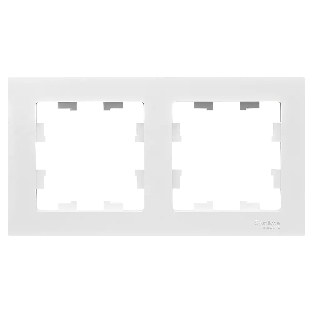 Рамка для розеток и выключателей Schneider Electric Atlas Design ATN000102 2 поста цвет белый SYSTEME ELECTRIC AtlasDesign STLM-2211713