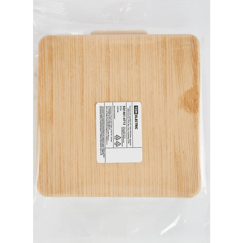 Распределительная коробка TDM открытого типа 100×100×55 мм в цвете сосна 88582220 STLM-1113574 - Вид №3