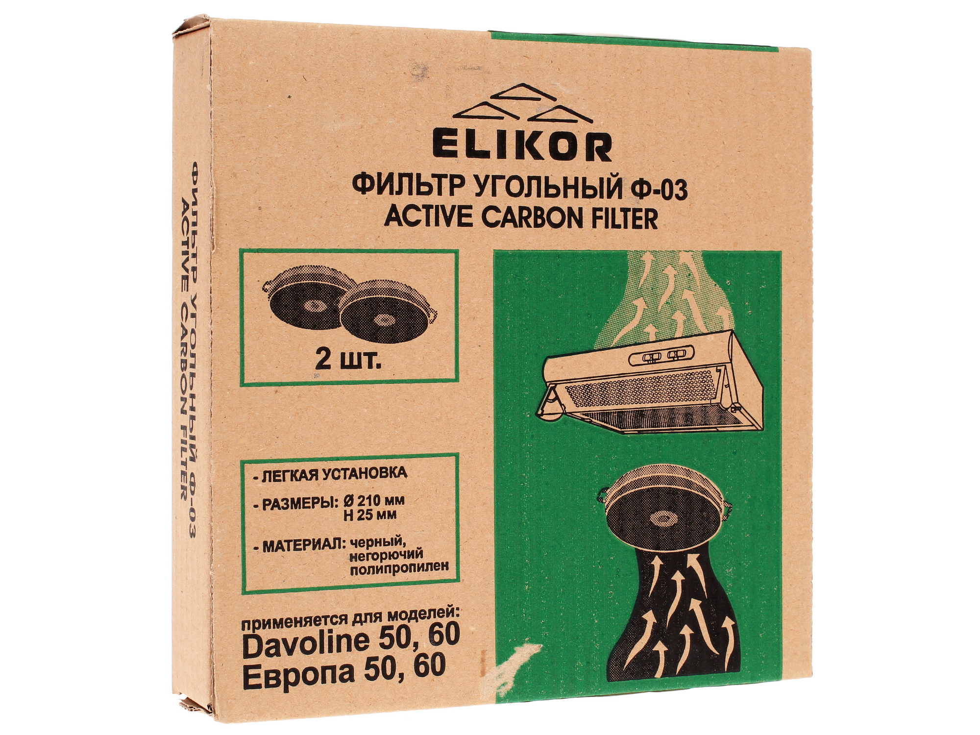 7930078 Фильтр угольный ELIKOR Ф-03 STDN-0023266 - Вид №2