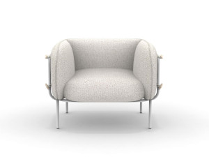 Тканевое садовое кресло с подлокотниками