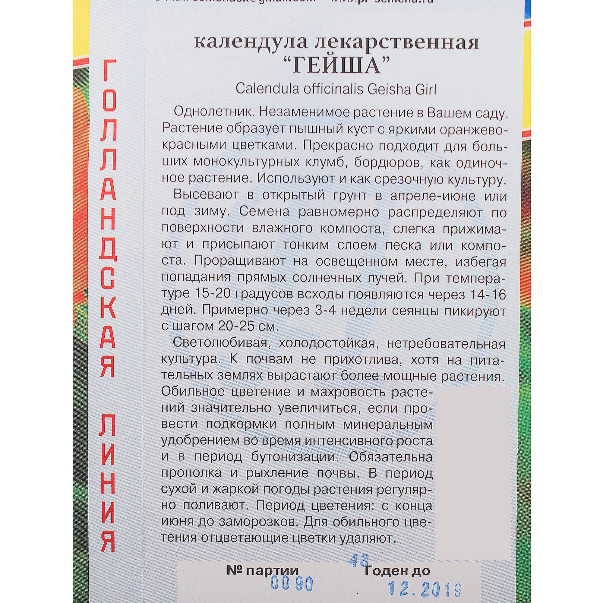 13895181 Календула «Гейша» Santreyd  - Вид №2