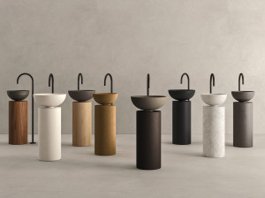 Отдельно стоящий круглый умывальник