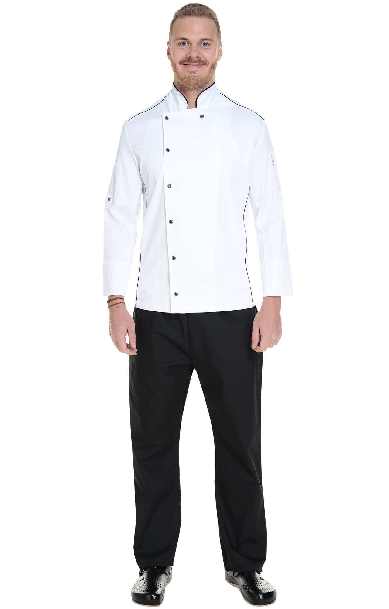 62613 Китель поварской white RICON  Одежда для поваров  размер 46 (S)  - Вид №4