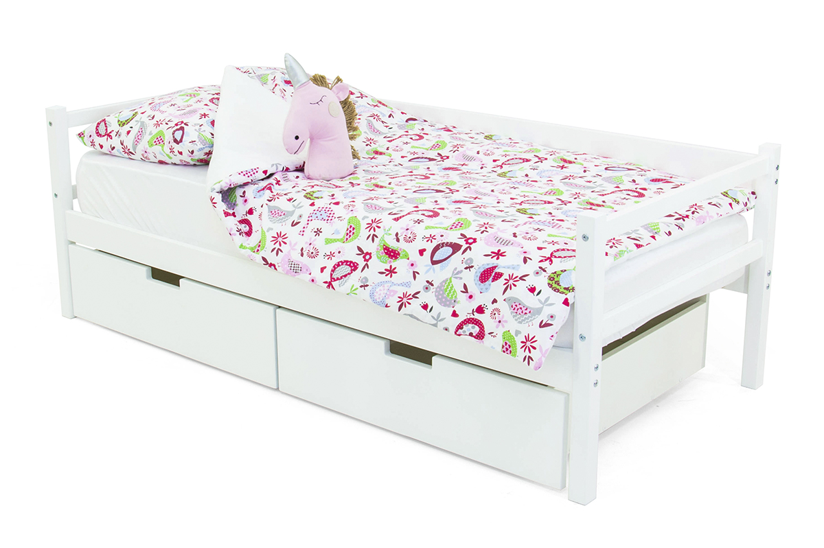 Детская кровать-тахта Svogen белая БЕЛЬМАРКО  326820 Белый Santreyd  - Вид №2