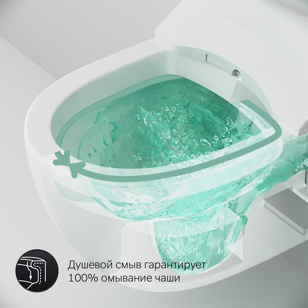 C111739SC подвесной унитаз с электронной крышкой биде Clean Care AM.PM Awe - Вид №11