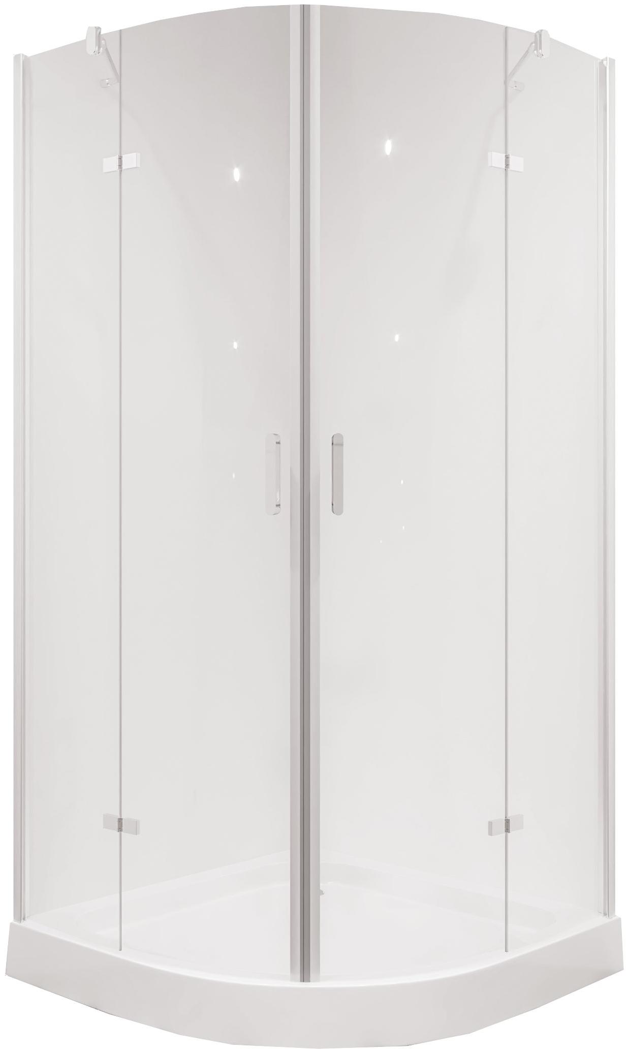 Душевое ограждение NG- 6616-08 (100*100*190) полукруг, двери распашные, 1 место Niagara Nova 66160811 - Вид №1