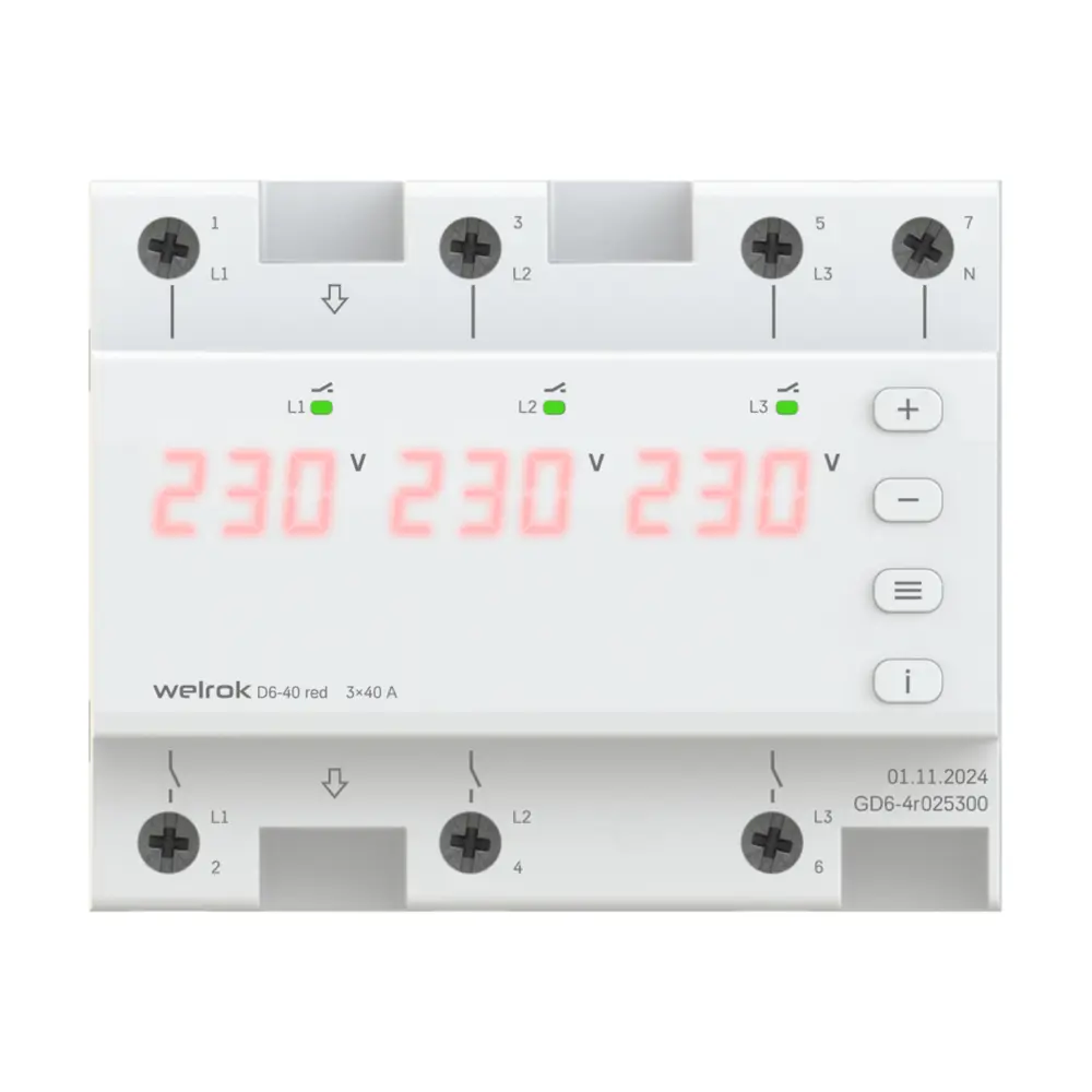 Реле напряжения Welrok D6-40 STLM-2193530