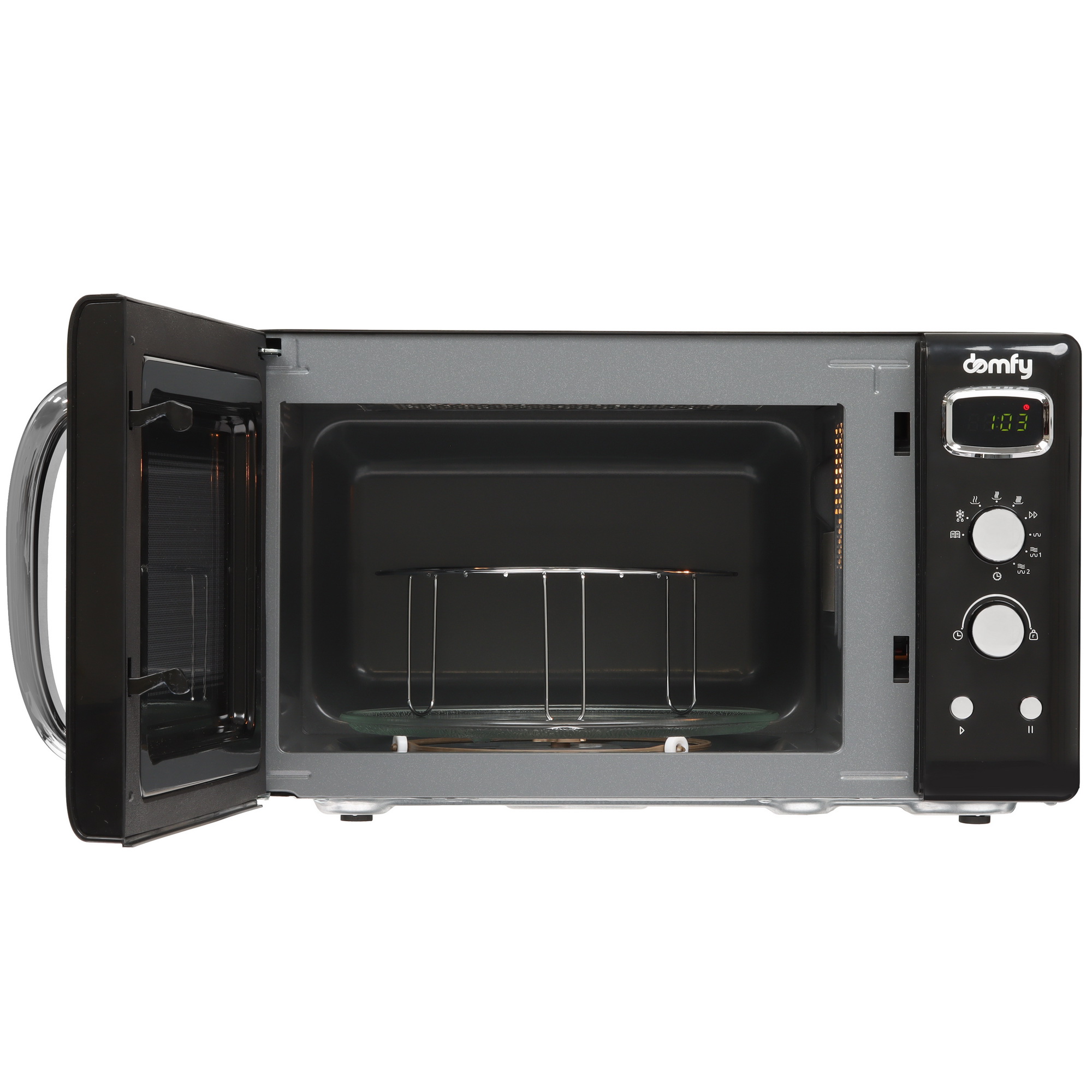 9150686 Микроволновая печь Domfy DSB-MW104 черный STDN-0093616 - Вид №5