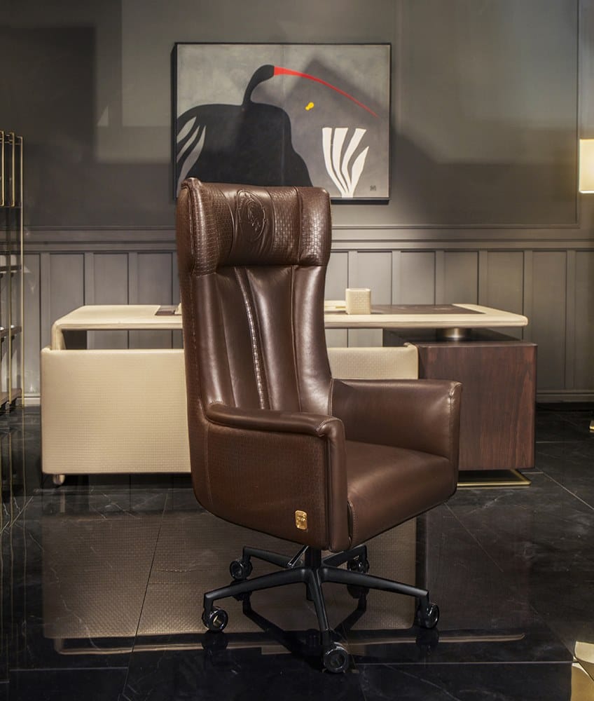 Кожаное вращающееся офисное кресло Formitalia Kowloon ARCH-00046073 - Вид №3