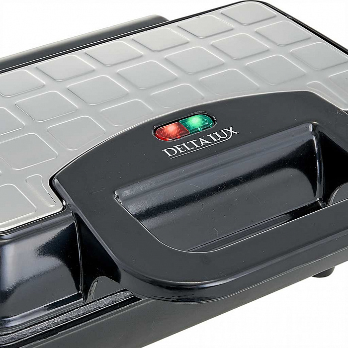 5354123 Вафельница DELTA LUX DE-6400 черный STDN-0137342 - Вид №3