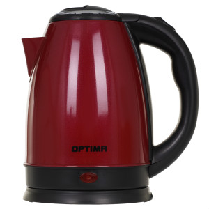9269566 Электрочайник OPTIMA EK-1808SS бордовый