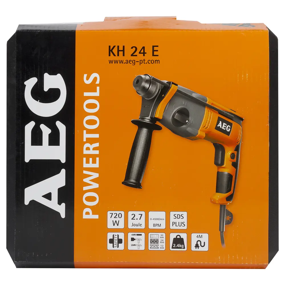 Перфоратор AEG KH 24E, 720 Вт, 2,7 Дж STLM-2188232 - Вид №4