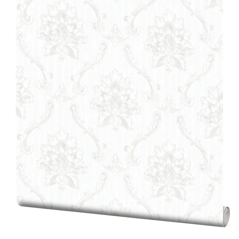 Обои флизелиновые Royal белые 1.06x10 м 600802 SOLO STLM-2157883