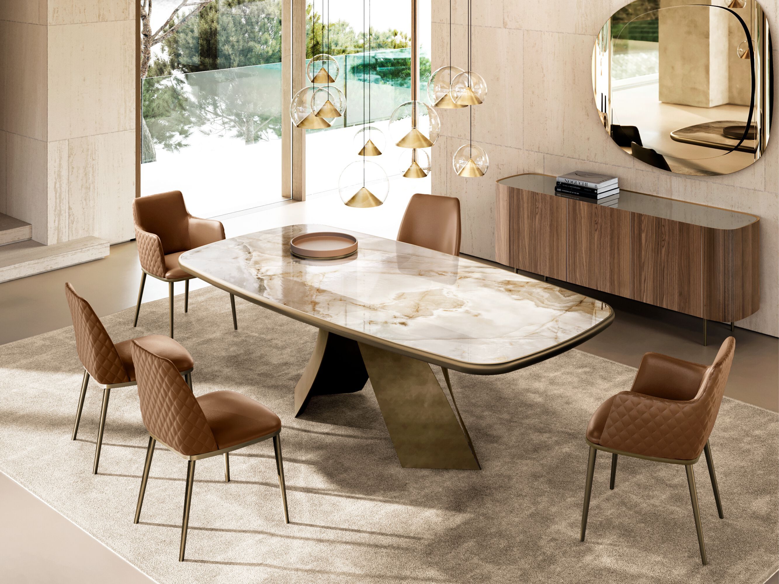 Прямоугольный стол с керамическим верхом king EFORMA Twist ARCH-00102425 - Вид №1