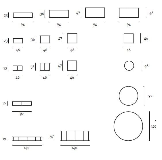 Квадратный журнальный столик Living Divani Ile ARCH-00117004 - Вид №2