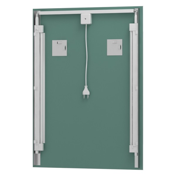 Зеркало с 2-мя встроенными LUM-светильниками 60 W (60х100 cm) EVOFORM LUMLINE BY 2023 sun-id-561490 - Вид №1