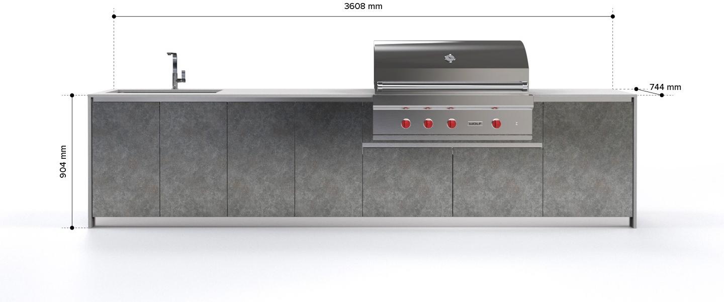 OF outdoorkitchens Летняя кухня из нержавеющей стали Via nolfi sun-id-1363100 - Вид №5