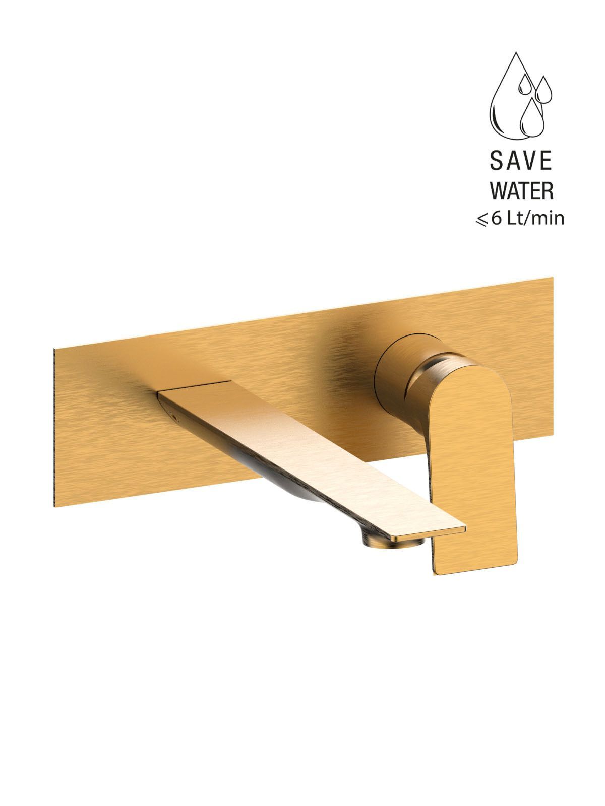 Настенный смеситель для раковины с ограничителем расхода Rubinetterie Frattini Нарцисс ARCH-00108385 - Вид №4