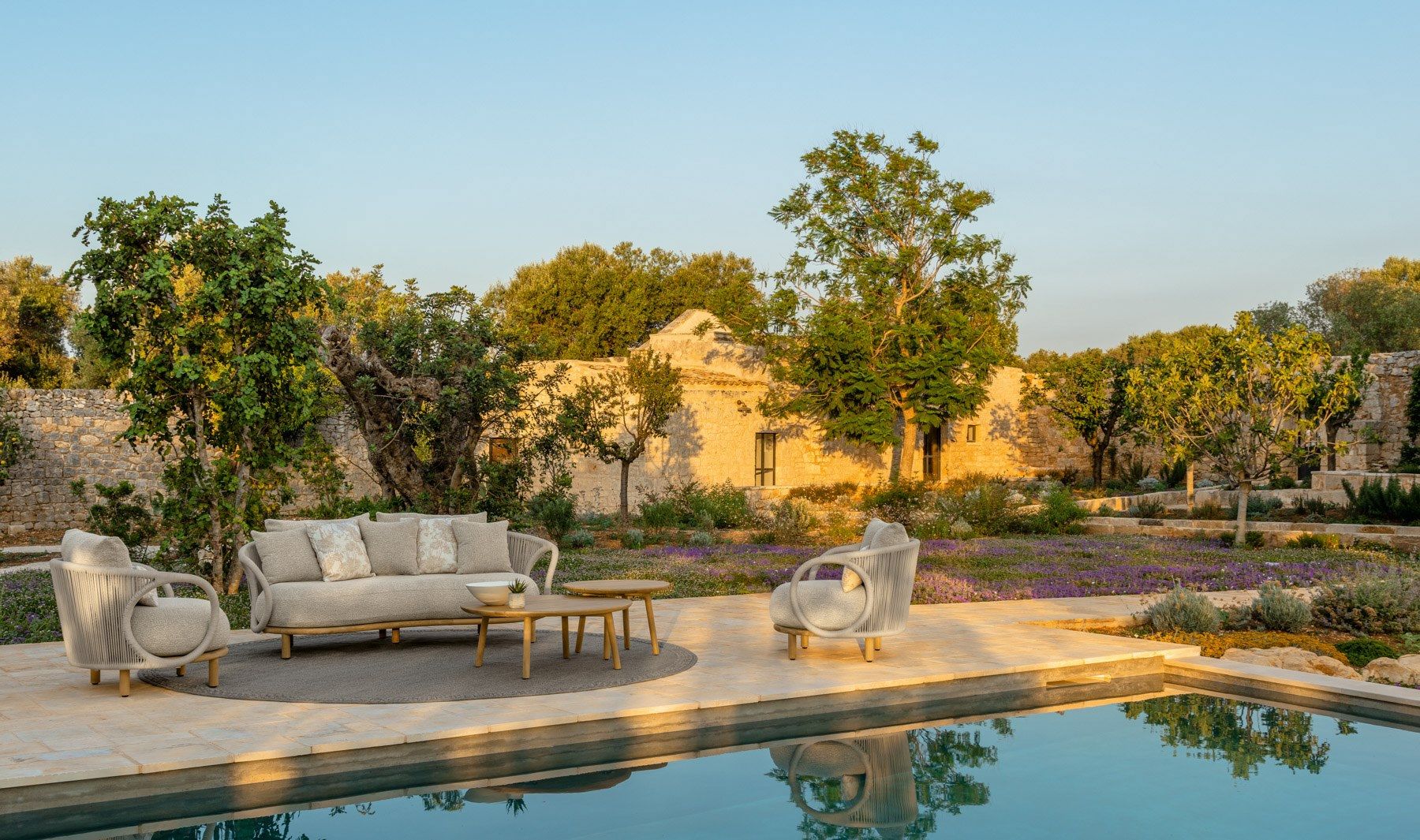 Тканевый садовый стул с подлокотниками Talenti Karen ARCH-00027094 - Вид №3