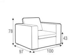 Sits Кресло с обивкой из ткани с подлокотниками Vario sun-id-1359571 - Вид №4