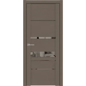 91242175 Дверь межкомнатная Uberture Uniline light soft touch 30023 остеклённая 200x60см пленка ПВХ цвет софт тортора без замка и STLM-1369001