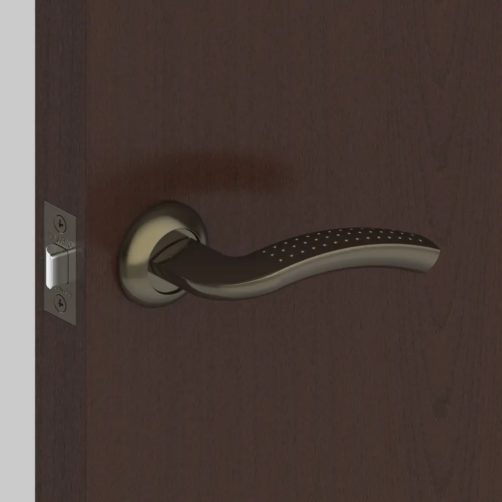 Ручка дверная на розетке Intro RM ABG6, цвет бронза FUARO STLM-2011766 - Вид №8