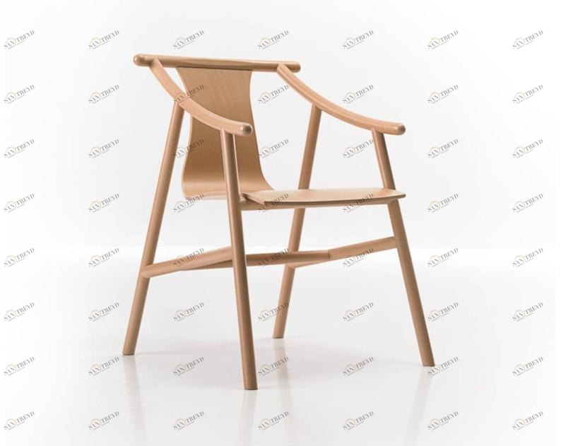 Wiener GTV Design Стул из бука с подлокотниками Magistretti sun-id-1471228