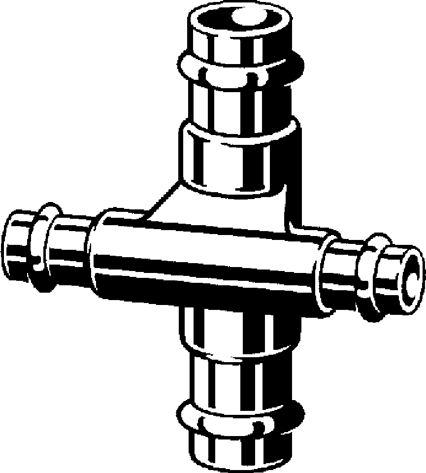 323 370 Модель 2248 Трубопроводные системы  Profipress  Коллекторы, крестовины Santreyd  - Вид №1