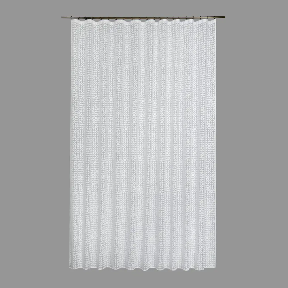 Тюль на ленте «Орнамент», 250x280 см, орнамент, цвет белый GARDEN STLM-2117511 - Вид №1