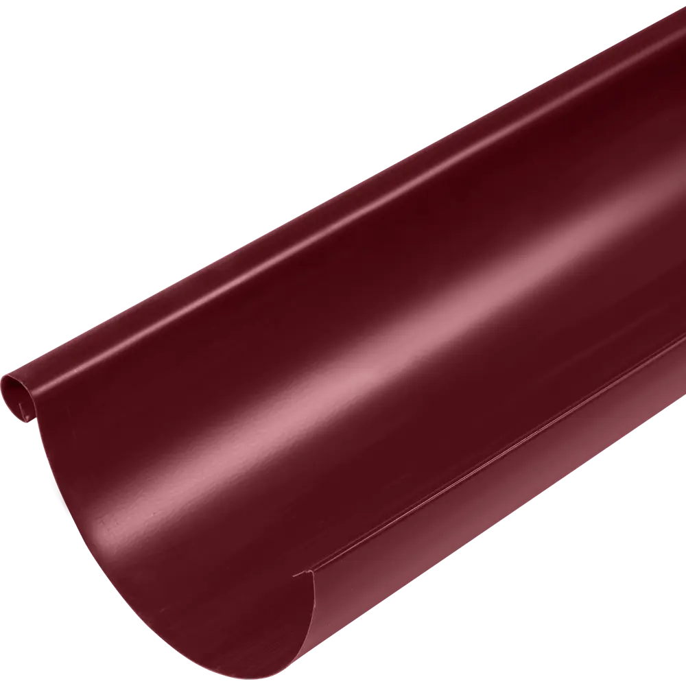 Желоб полукруглый 2000 D125 мм цвет вишня ВЕГА STLM-2003988