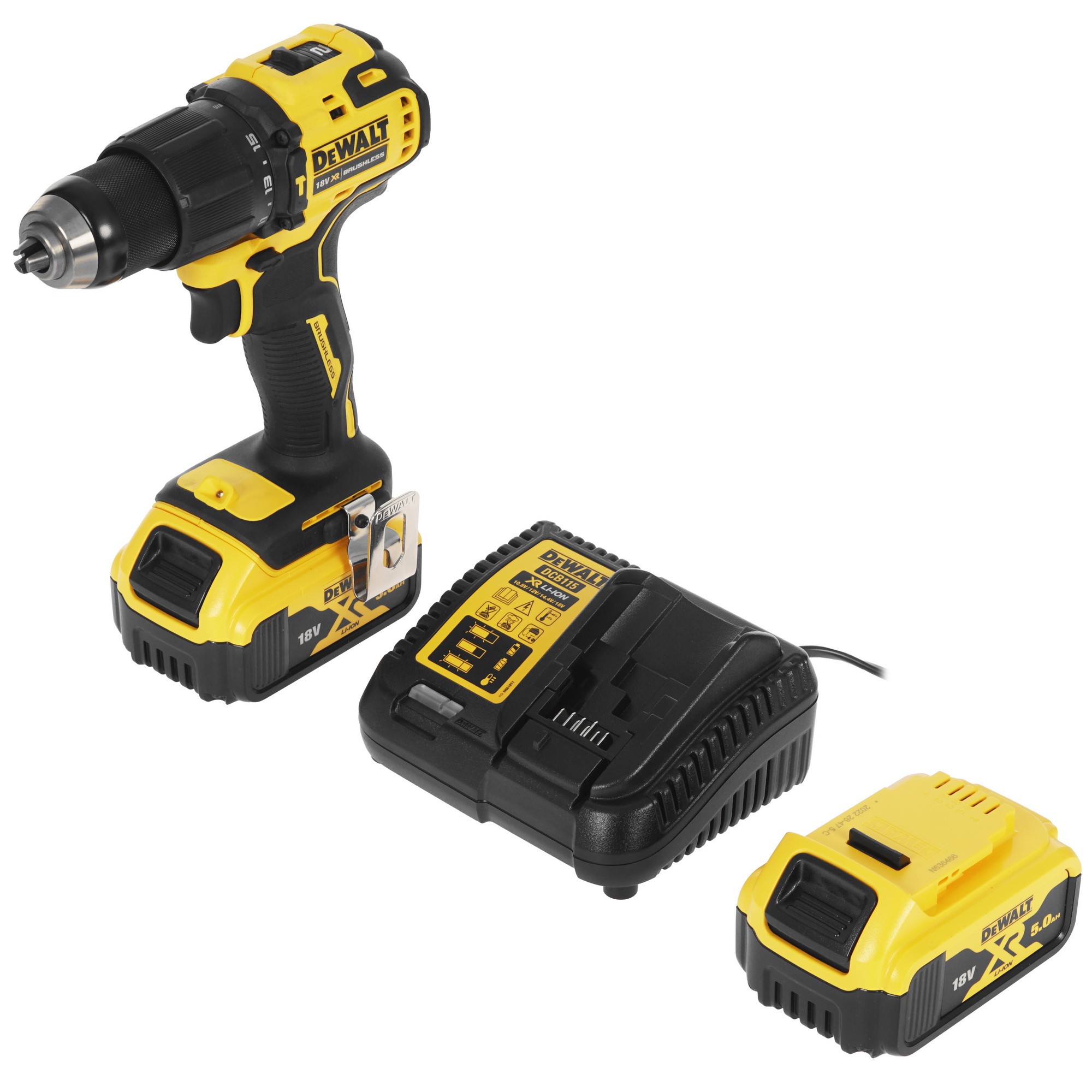 Дрель-шуруповерт DeWalt DCD709P2T XR FLEXVOLТ 18/54V 9014045 STDN-0056237 - Вид №1