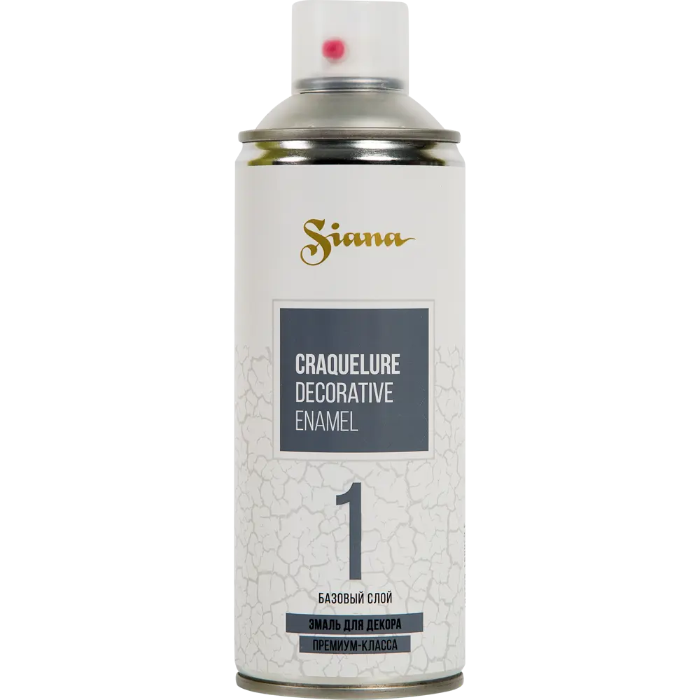 Краска аэрозольная Siana Craquelure базовая цвет прозрачный 520 мл STLM-2101008 - Вид №1