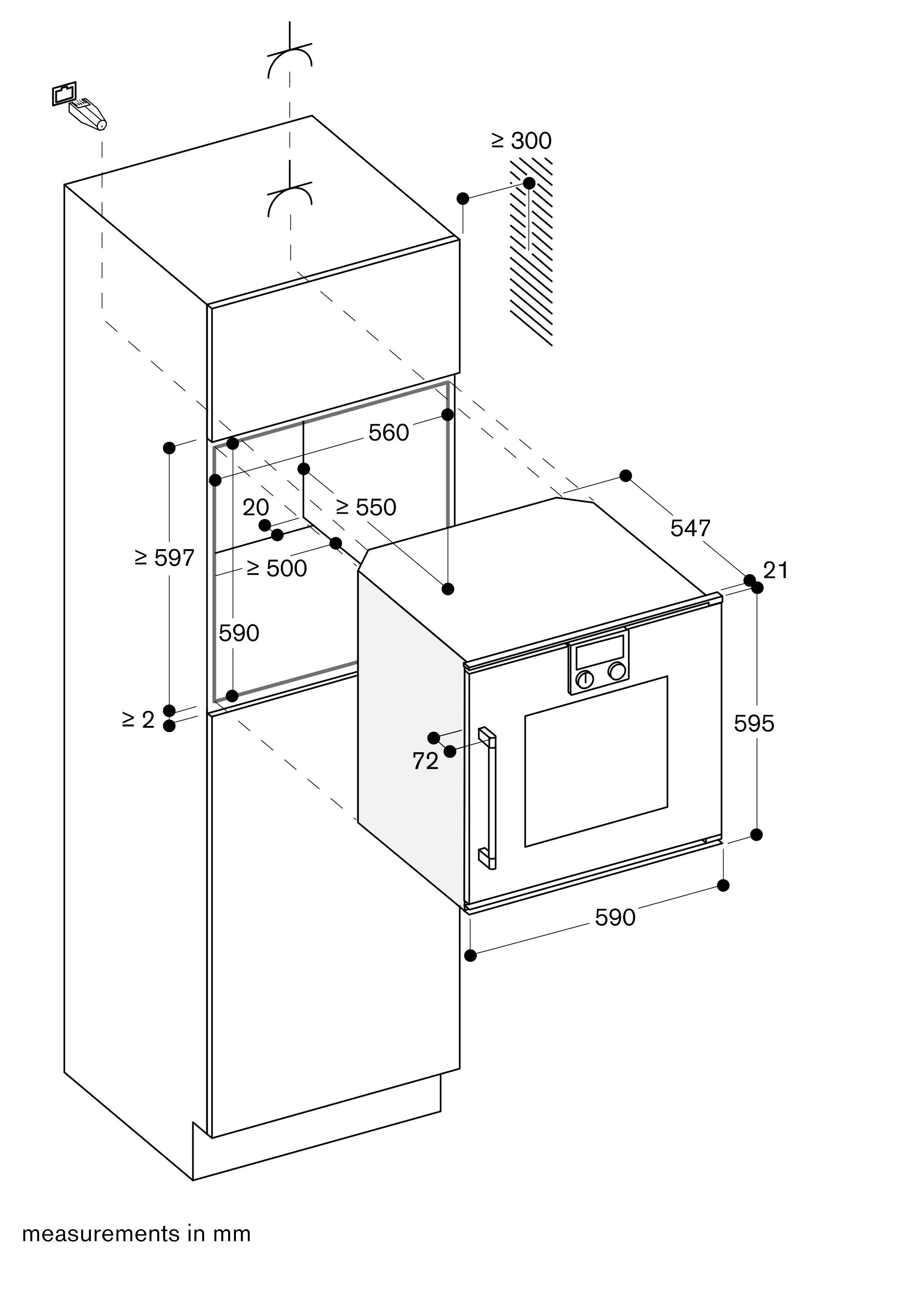 Встраиваемая комбинированная печь класса А GAGGENAU серия 200 ARCH-00115390 - Вид №3