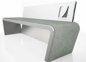 Manufatti Viscio Скамья из стали со спинкой Fio'